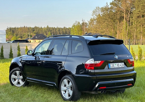 BMW X3 cena 41900 przebieg: 237000, rok produkcji 2007 z Węgorzewo małe 781